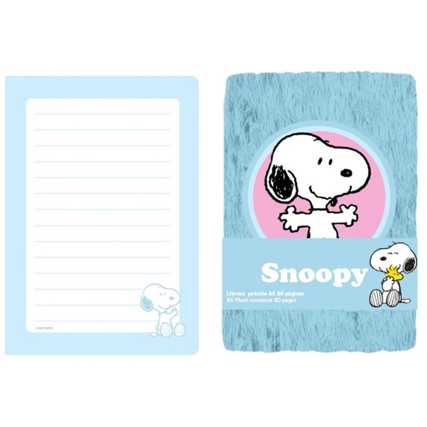 Safta Snoopy Peanuts A5 pehme katekogumiku notebook