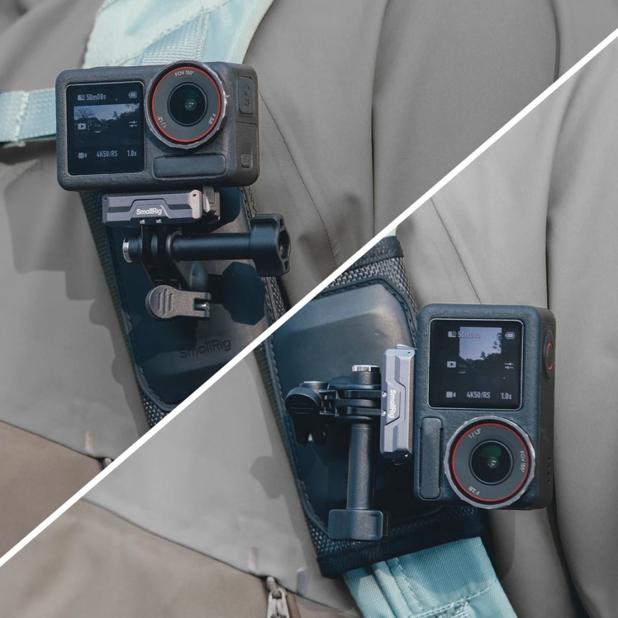 PGY Tech SmallRig Hook and Loop Backpack Strap Mount for Action Cameras (5721) – 3