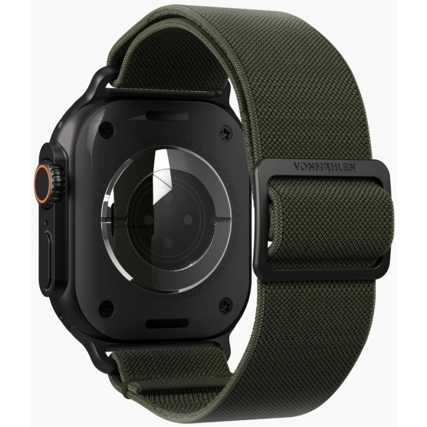 Vonmählen Classic Nylon Loop 40, 41, 42mm One Size, Olive Black – 4