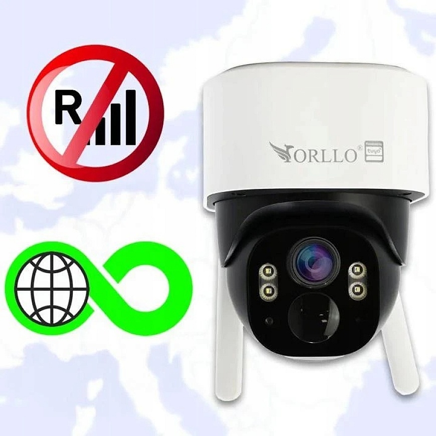 "Orllo TZ1 Cloud SIM 4G LTE" IP camera with solar panel – 3