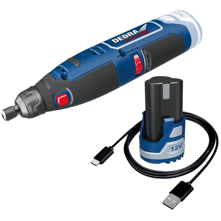 Dedra CORDLESS STRAIGHT SANDER 12V 1*2.0AH