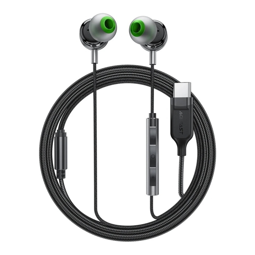 Acefast L5 Wireless Earphones USB-C 1.2m – Black