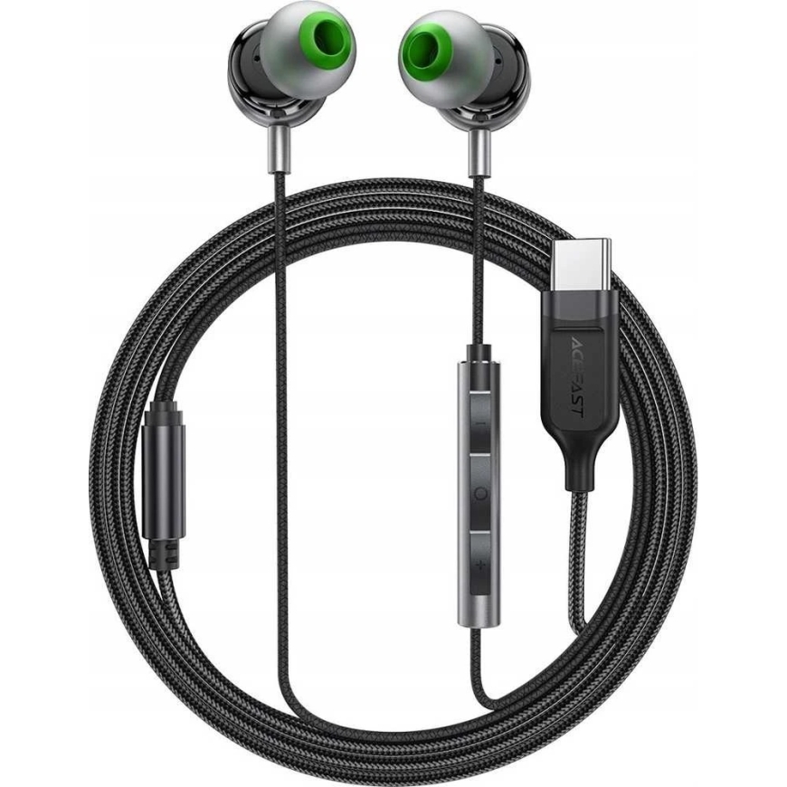 Acefast L5 Wireless Earphones USB-C 1.2m – Black – 4
