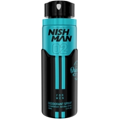 Nishman 02 Deodorant Spray for Men, 200 ml
