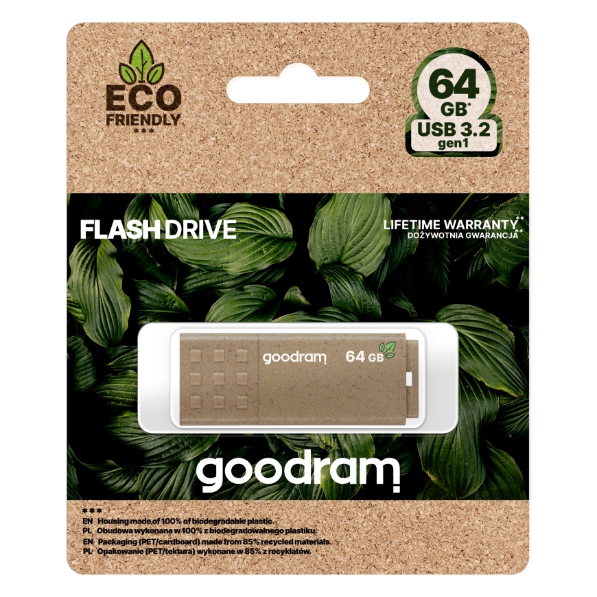 Goodram UME3 Eco Friendly USB flash drive 64 GB USB Type-A 3.2 Gen 1 (3.1 Gen 1) Brown – 5