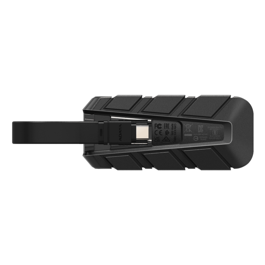 ADATA Externe SSD SC740 2TB Plug&Go blue 1050/1000 MIL.STD USB Type-C 3.2 Gen 2 (3.1 Gen 2) Black, B – 2