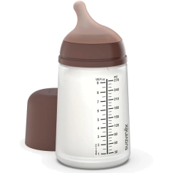 Suavinex Zero Zero Bottle 270 ml silicone flow for tummy cramps M 3m+