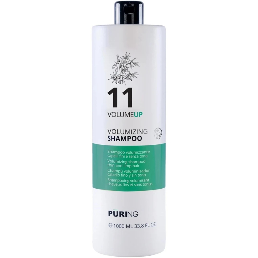 PURING 11 VolumeUp tūrių didinantis šampūnas, 1000 ml – 2