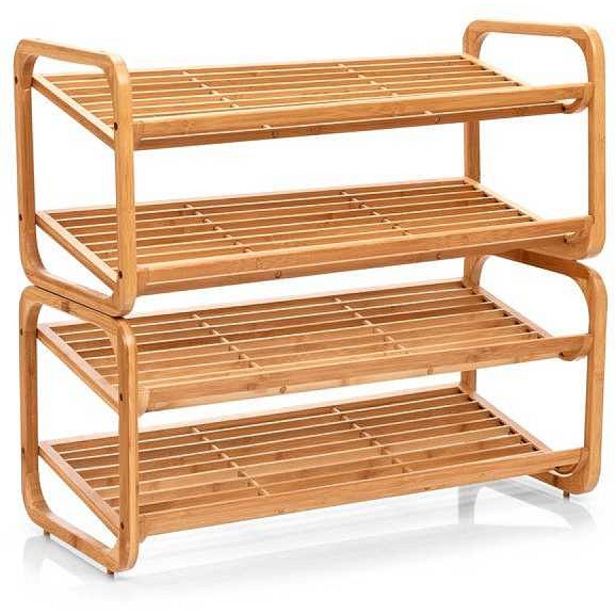 Bamboo Bambukoinen kenkäteline, kengät, 2 tasoa, ZELLER – 4