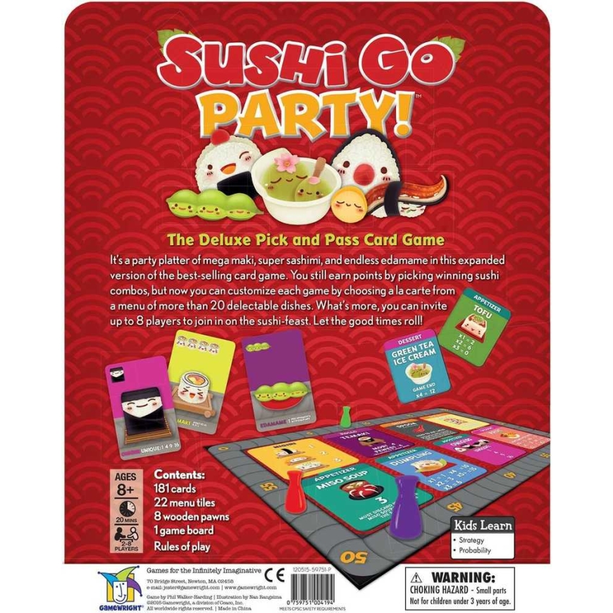 Gamewright Sushi Go Party! – 3