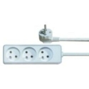 Solight удлинитель, 3 розетки, белый, 3м Solight удлинитель, 3 розетки, белый, 3м