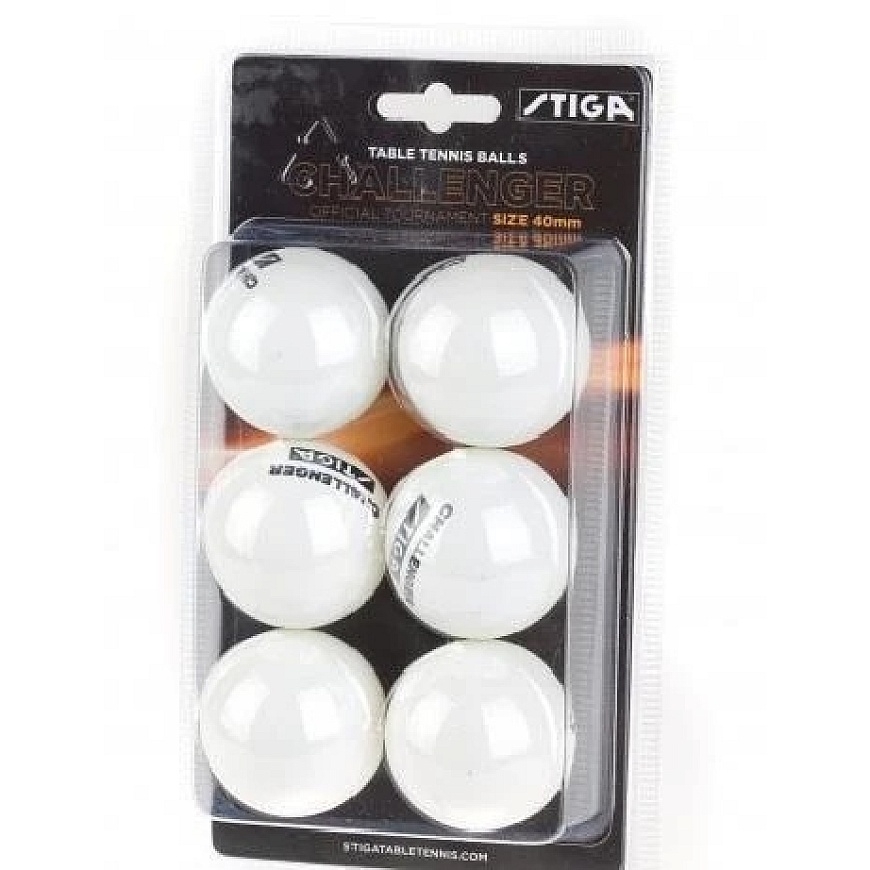 Stiga Challenger Table Tennis Balls 6pcs