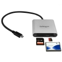 StarTech.com FCREADU3C кардридер USB 3.2 Gen 1 (3.1 Gen 1) Type-C Черный, Серебристый StarTech.com FCREADU3C кардридер USB 3.2 Gen 1 (3.1 Gen 1) Type-C Черный, Серебристый