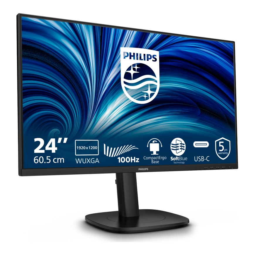 Philips 3000 series 24B2N3200D/00 kompiuterio monitorius 61,2 cm (24.1") 1920 x 1200 pikseliai WUXGA LCD Juoda – 3