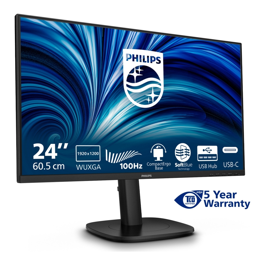 Philips 3000 series 24B2N3200D/00 computer monitor 61.2 cm (24.1") 1920 x 1200 pixels WUXGA LCD Black – 5