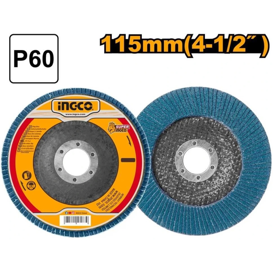Ingco tera P60 115 x 22,2 mm – 2