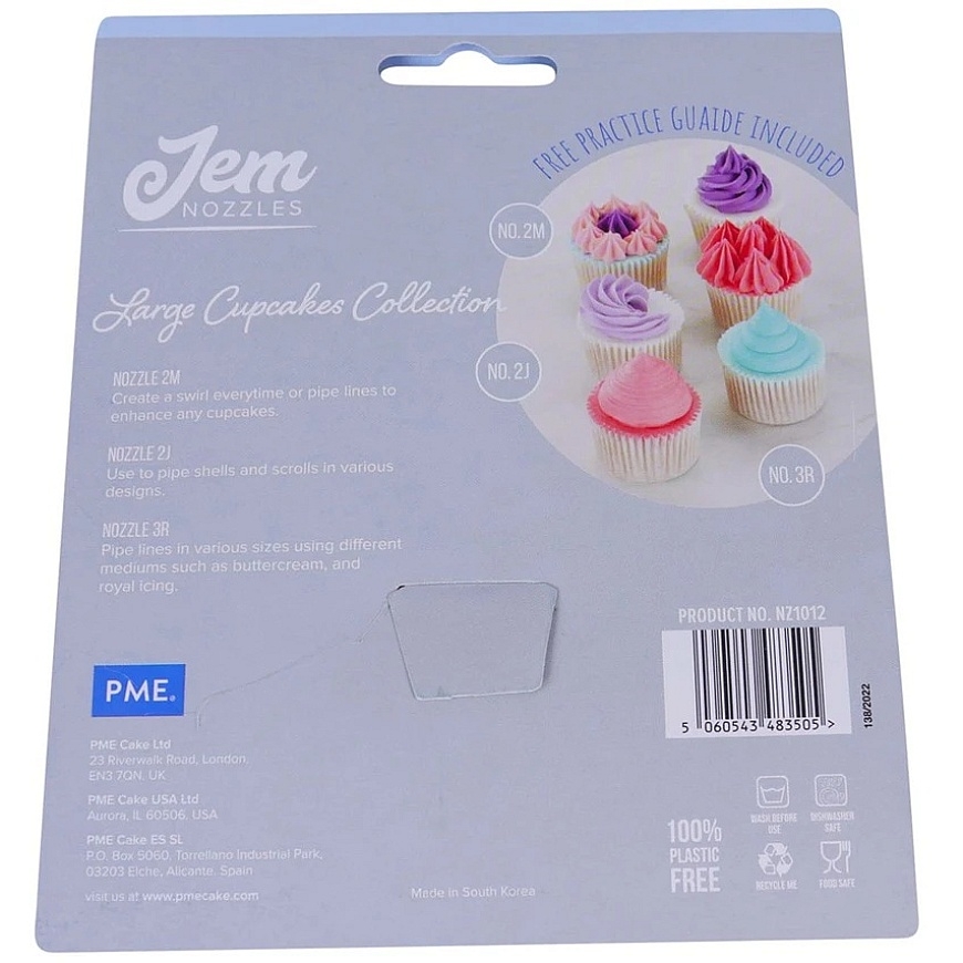 PME set of 3 cupcake decorating tips – 2