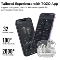 Ausinės Tozo Aerosound3 TWS Bluetooth ausinės Juodos Ausinės Tozo Aerosound3 TWS Bluetooth ausinės Juodos