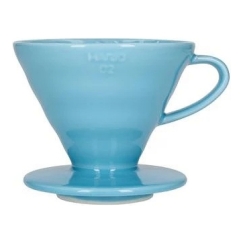 Hario V60-02 keramiskais kafijas pilinātājs zilā krāsā