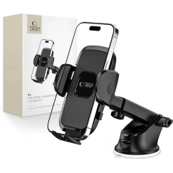 Tech-Protect V3 auto telefonihoidja eesaknale / kabinette - must
