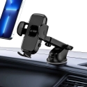 Tech-Protect V3 automobiļa tālruņa turētājs priekšējai stiklam / kabīnei - melns Tech-Protect V3 automobiļa tālruņa turētājs priekšējai stiklam / kabīnei - melns