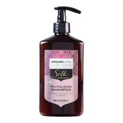 Arganicare Silk Protein Hair Šampūnas Drėkinantis & Maitinantis, 400 ml