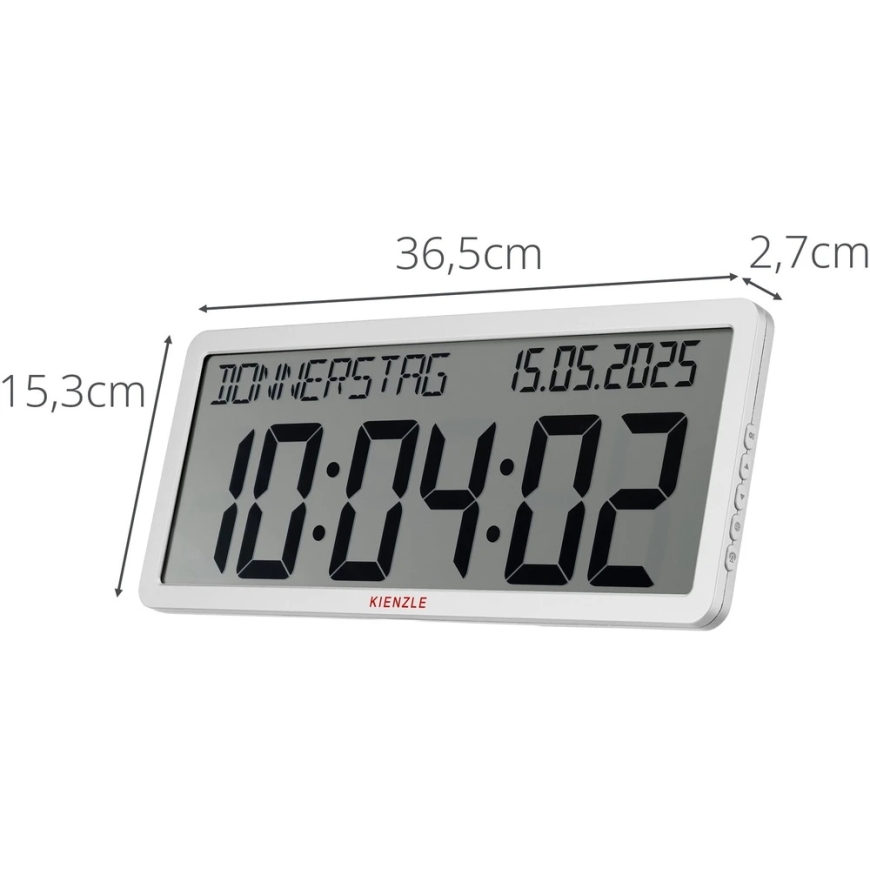 Muse KIENZLE Radio Wall Clock with Date Display White (15422) – 2