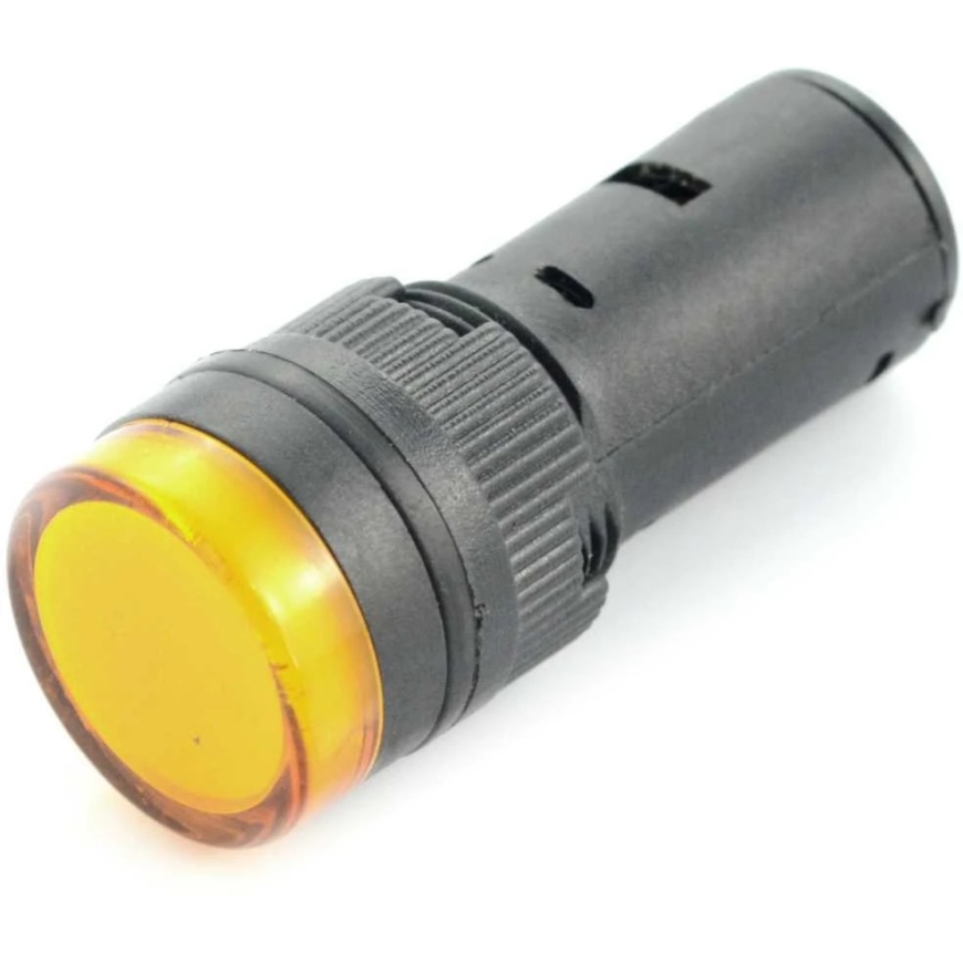 Oem indikators 12V AC / DC - 19mm - dzeltena