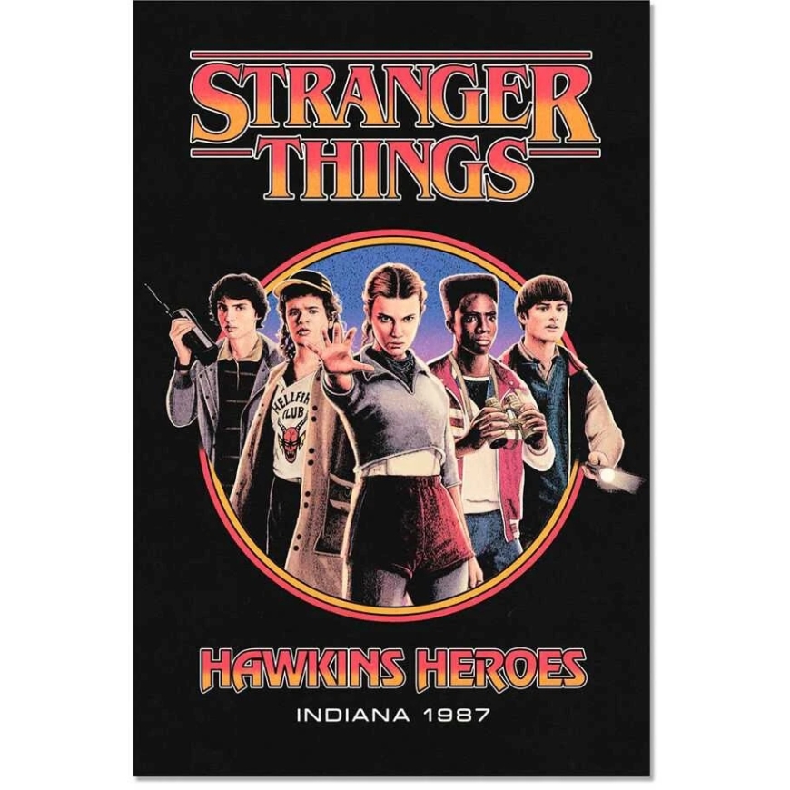 Плакат ERIK Stranger Things «Герои Хокинса»