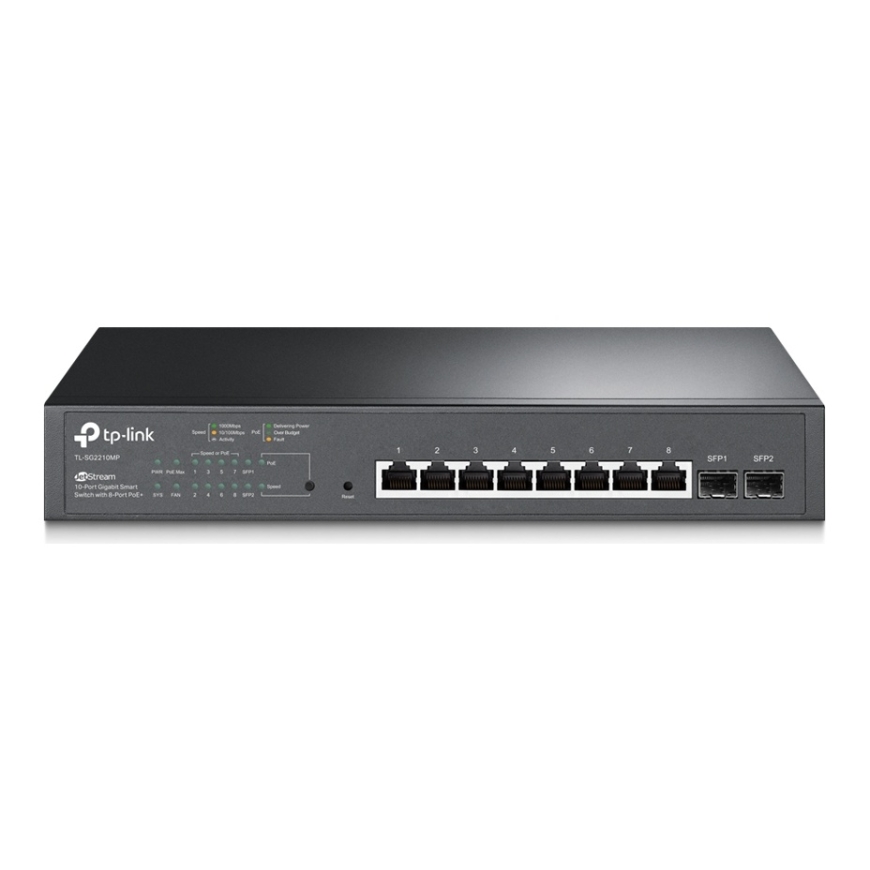 TP-Link JetStream TL-SG2210MP tīkla pārslēgs Vadīts