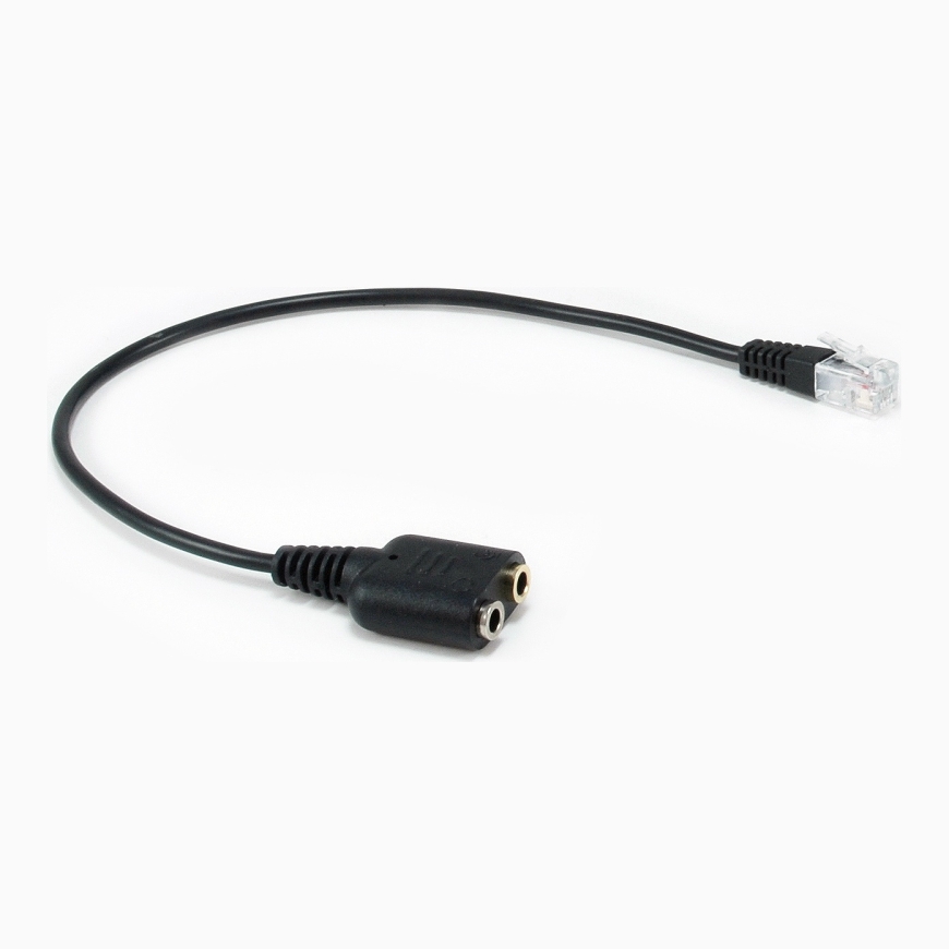 Equip 147944 audiokaapeli 0,25 m RJ-9 2 x 3.5mm musta