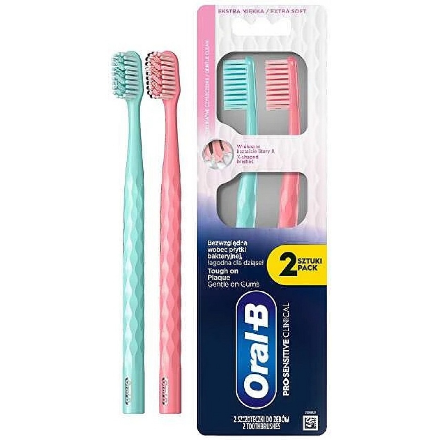 „Oral-B Pro Sensitive“ kliiniline hambahari, 2 tk.