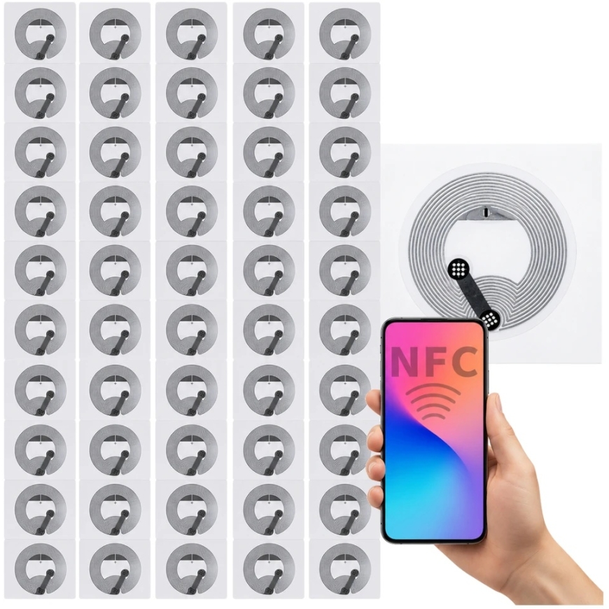 OEM NFC Sticker NTAG213 25mm 140 Bytes - 50 pcs – 3