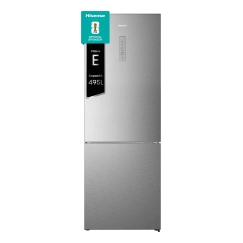 Hisense RB645N4BIE fridge-freezer Freestanding 495 L E Stainless steel