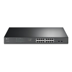TP-Link TL-SG1218MPE Управляемый L2 Gigabit Ethernet (10/100/1000) Питание по Ethernet (PoE) 1U Черный