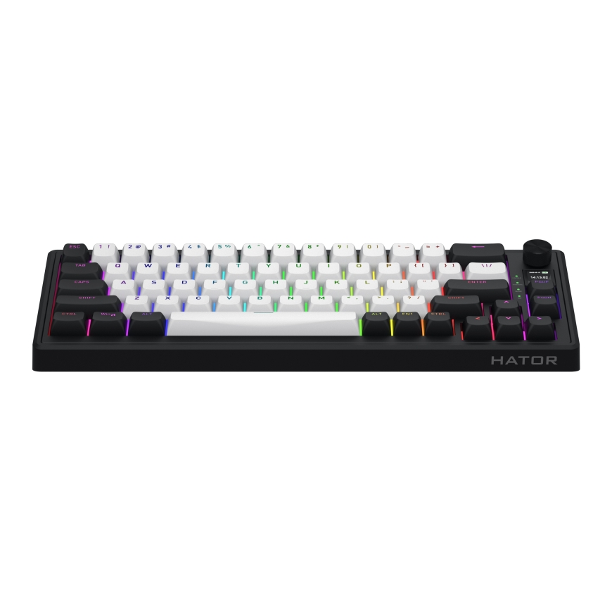HATOR Skyfall 65 MAG ULTIMA 8K wireless klaviatūra Žaidimams USB + RF Wireless + Bluetooth QWERTY Anglų (JAV) Juoda, Balta – 2