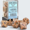 Chessex Polyhedral Speckled Rust/Black 7-Die Set Chessex Polyhedral Speckled Rust/Black 7-Die Set