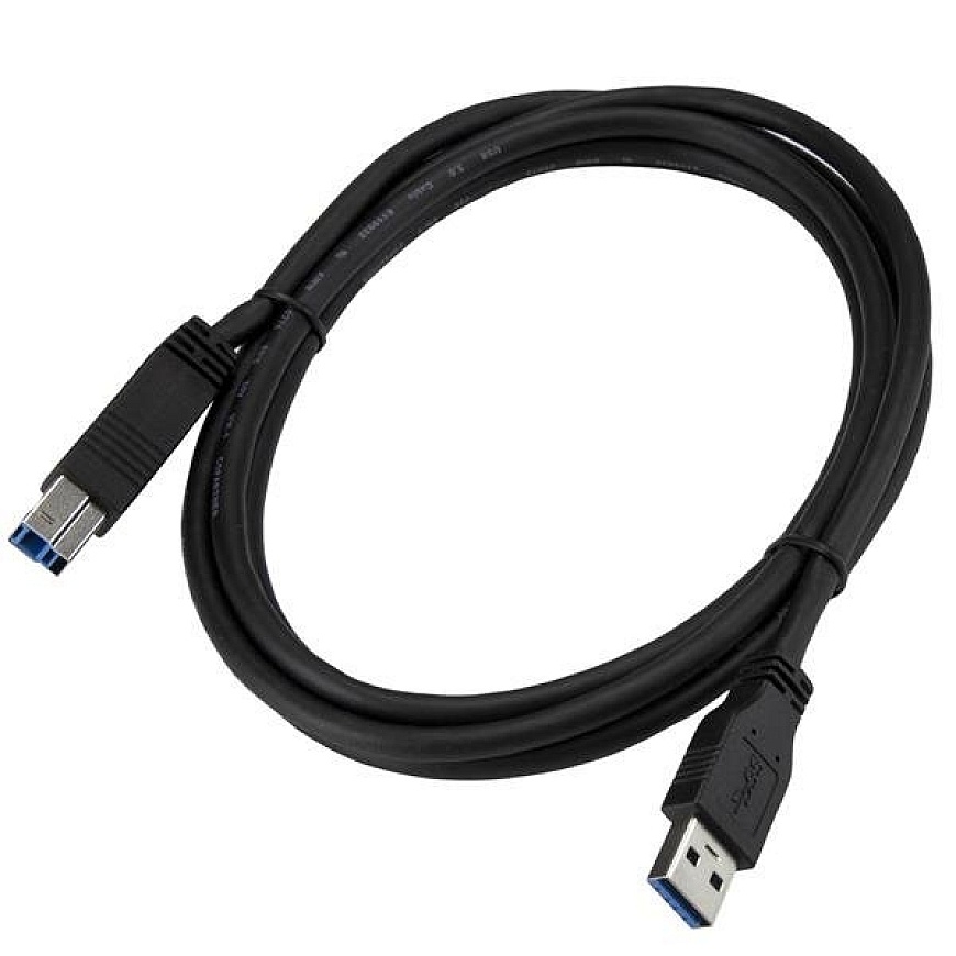 StarTech.com USB3CAB2M USB-kaapeli USB 3.2 Gen 1 (3.1 Gen 1) 2 m USB A USB B Musta – 4
