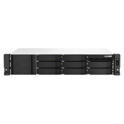 QNAP TS-873AeU-RP NAS Teline ( 2U ) Ryzen Embedded V1500B 4 GB DDR4 0 TB QuTS hero musta