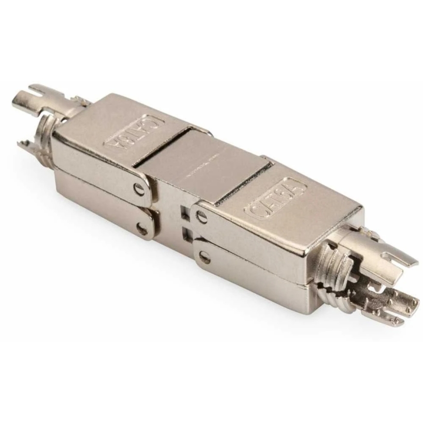 Other "Masterlan FTP cat 6A" with tool-free assembly, metal plug connector.