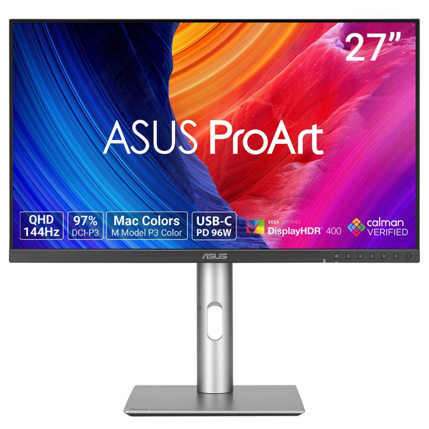 ASUS ProArt PA278CGRV tietokoneen litteä näyttö 68,6 cm (27") 2560 x 1440 pikseliä Wide Quad HD LCD Hopea