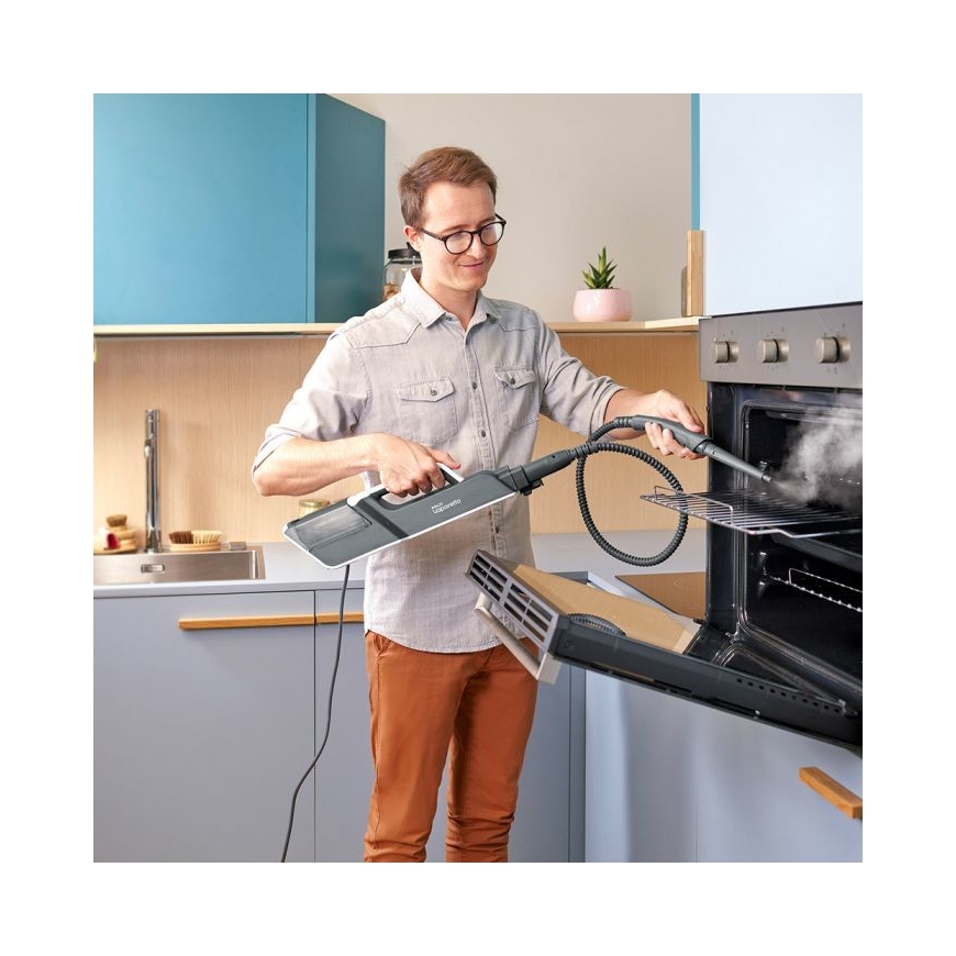 Polti Vaporetto SV660_Style Höyrymoppi 0,5 L 1500 W Harmaa, Valkoinen