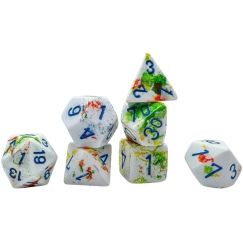 Chessex Polyhedral Breezy/mélys 7-noppasetti