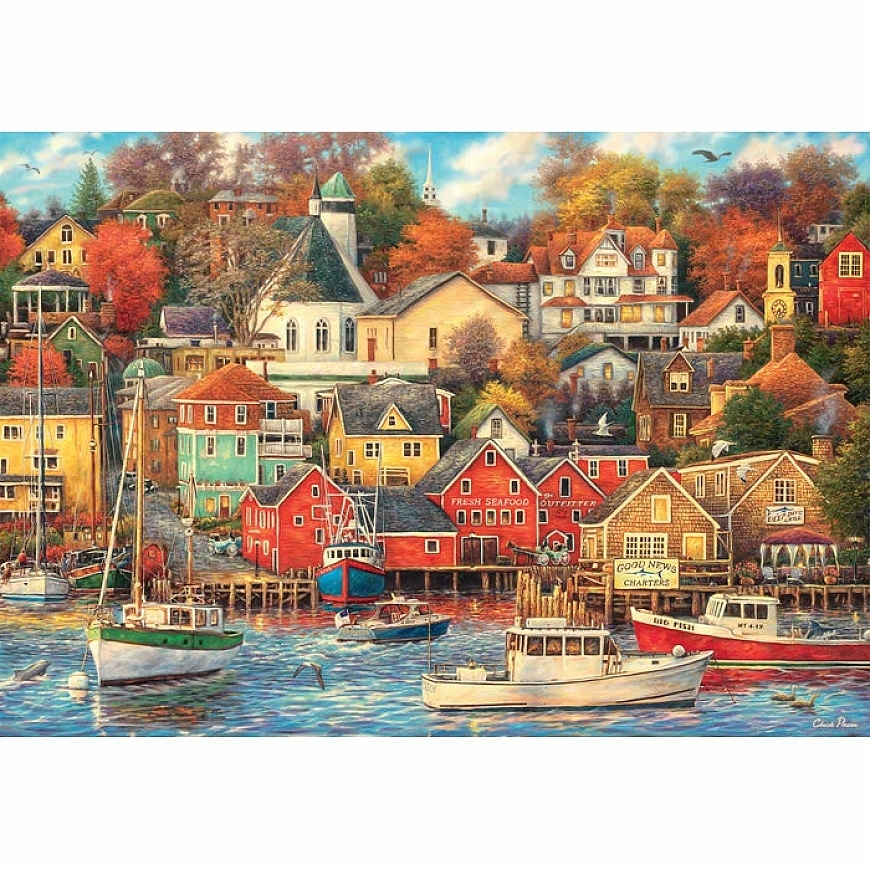 Clementoni High Quality Collection Good Times Harbor Pusle 1500 tk Kunst – 2