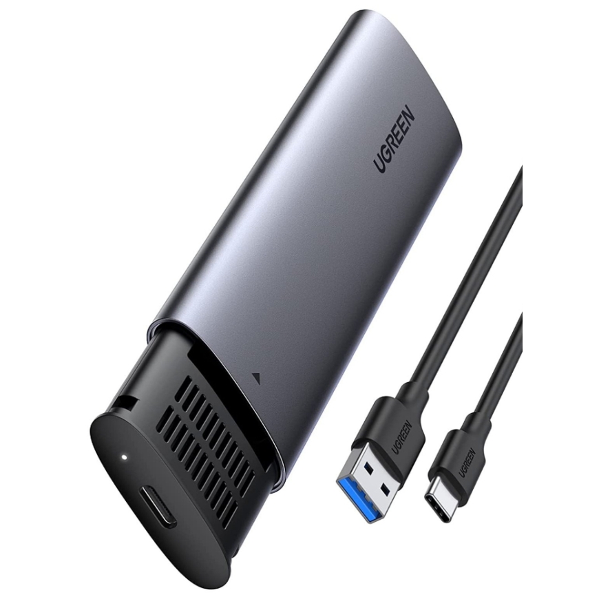 Ugreen 10903 корпус для накопителя Корпус твердотельного диска Черный, Серый M.2