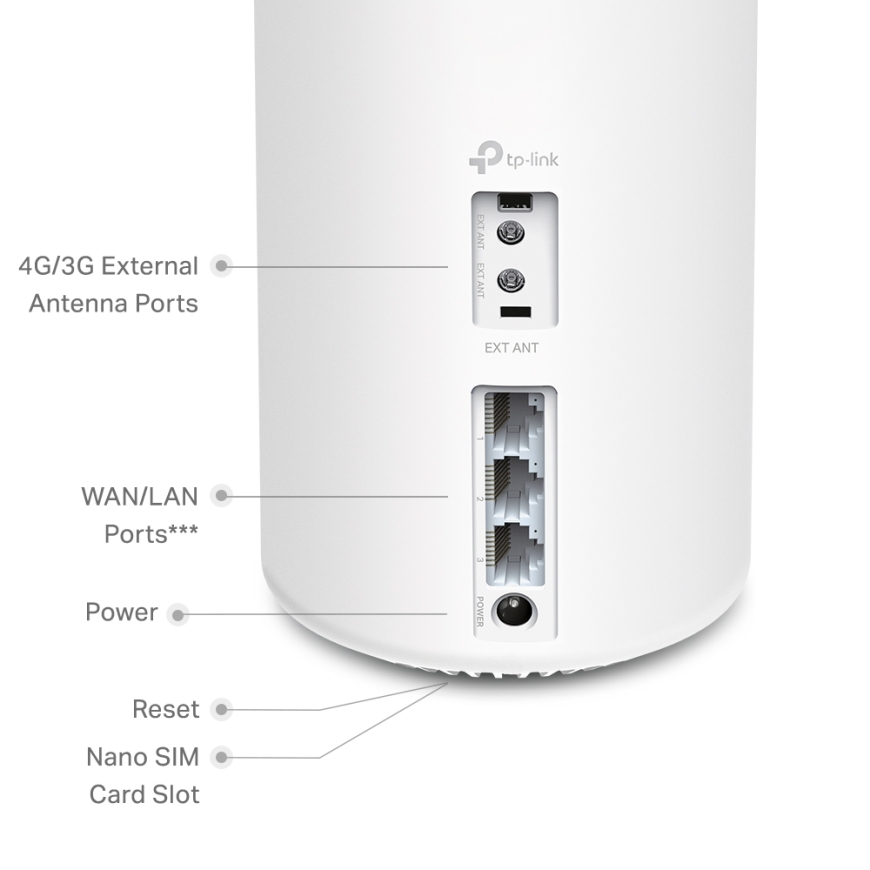 TP-Link 4G+ AX1800 Whole Home Mesh WiFi 6 Gateway – 4