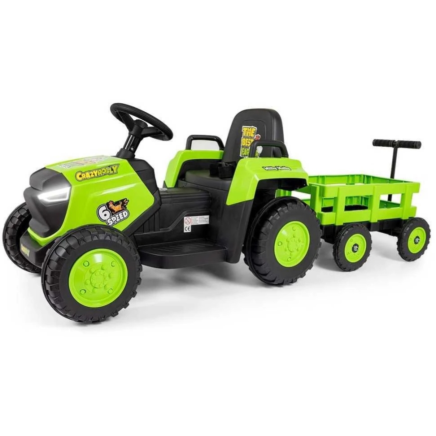 Milly Mally Elektriskais traktors ar piekabi