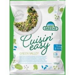 Frozen Vegetable Mix GREENS, Žalias Valley, 1.25 kg