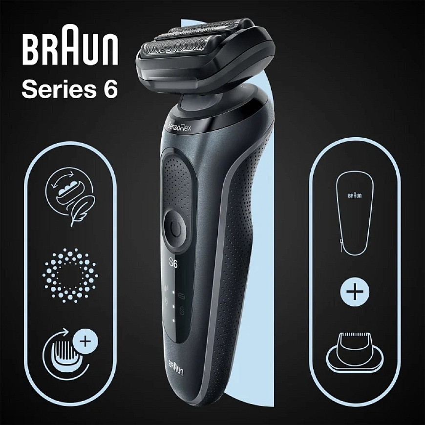Braun Series 6 61-N1200s Foil shaver Trimmer Black – 4