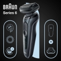 Braun Series 6 61-N1200s Сеточная бритва Триммер Черный